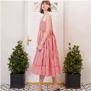 Sister Jane Love Note Gingham Midi Dress size S